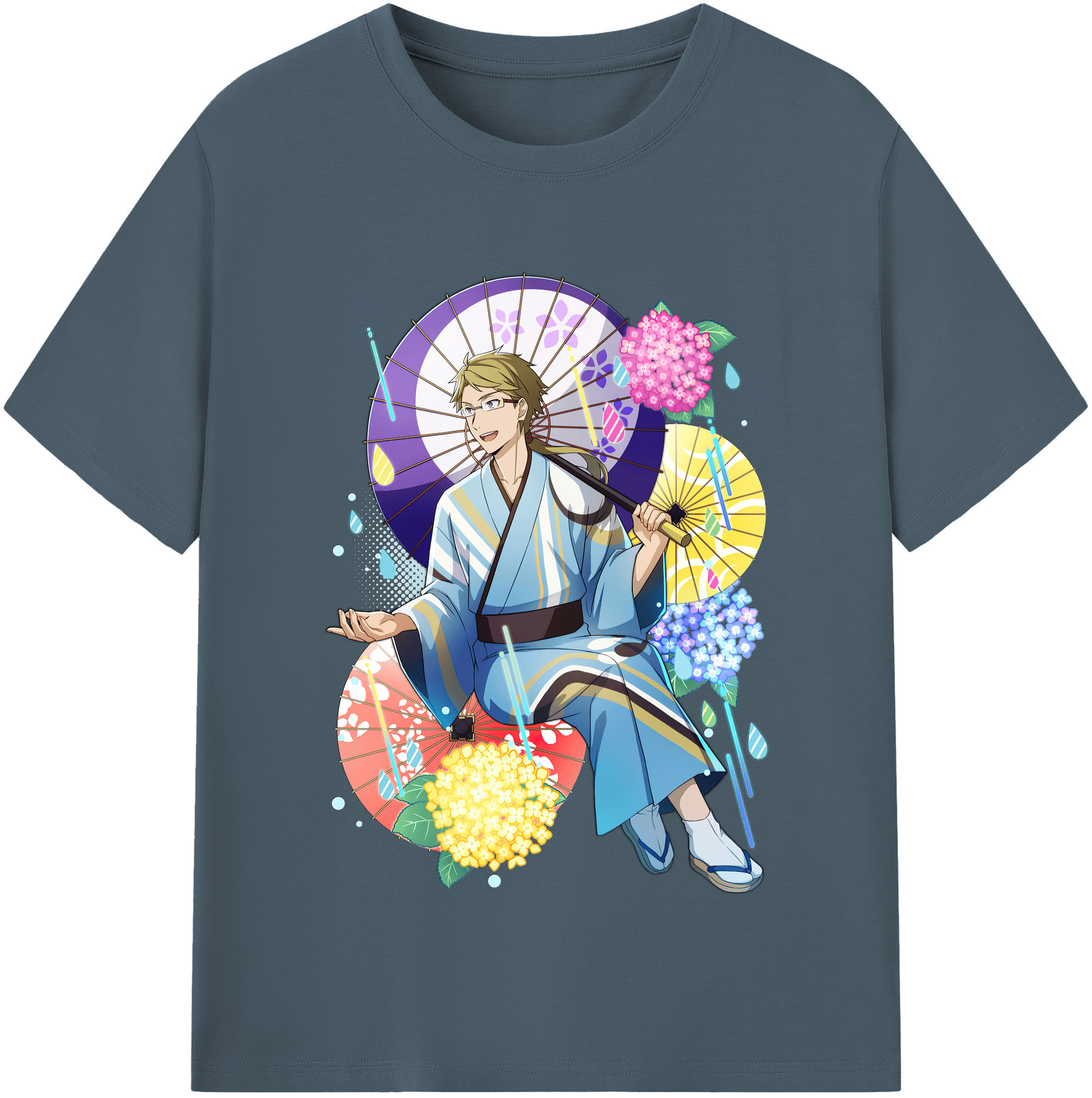 （画像用） 文豪ストレイドッグス Bungo Stray Dogs 綿100％半袖Tシャツ（フロントプリント）